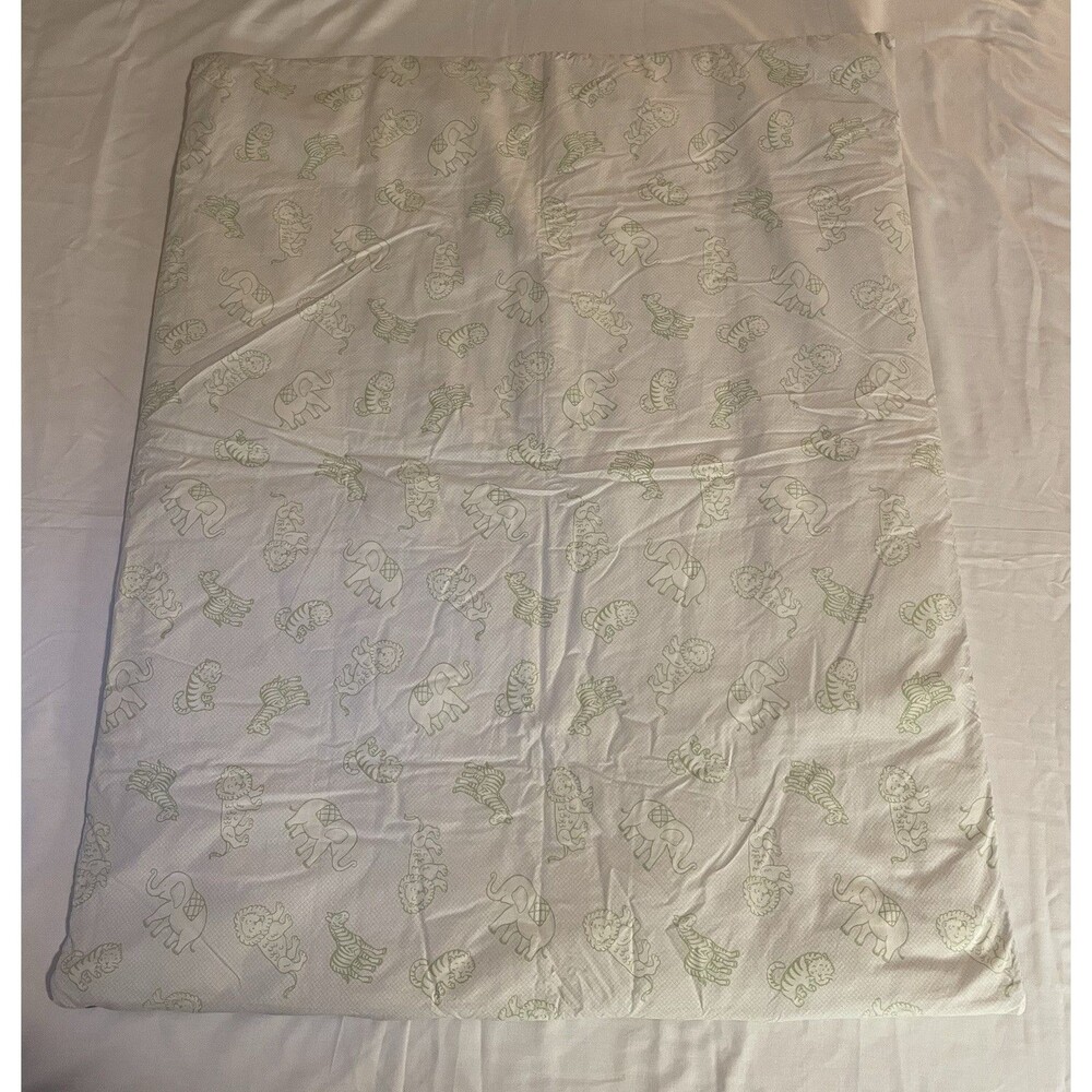 Amy Coe Baby Blanket Duvet Comforter 30x40 Blue Zoo Safari Jungle Animal Limited
